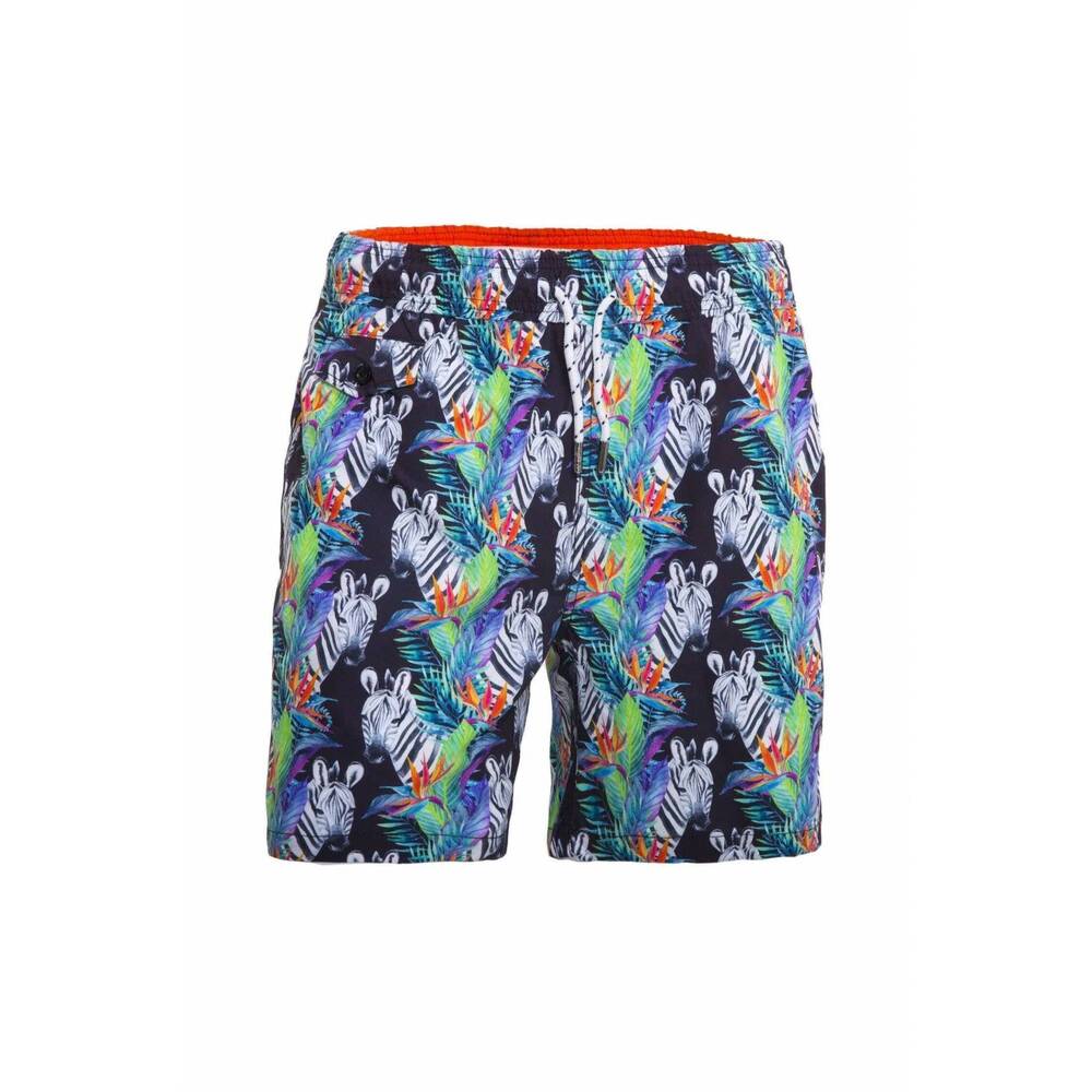 NEW EIGHT X men's zebra print swim trunks in multi
